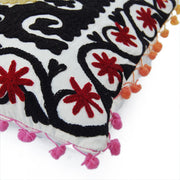 Handmade Cushion Cover Suzani Embroidery Pillows Home Decor - CraftJaipur
